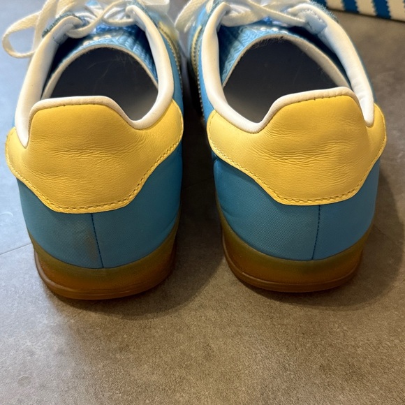 Adidas Gazelle Light Blue and Yellow Sneakers - Picture 6 of 9